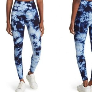 Electric & Rose Legging + Lomita Twist Bra in Crystalline Wash Indigo (Tie-Dye)